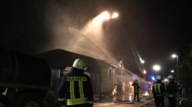 Feuer In Gleistal Agrar In Golmsdorf Bei Jena 00036